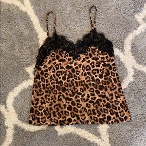 Zara small leopard print cami